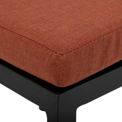 Chelsea 7-Piece Patio Bar Set: Aluminum Fire Pit Table with Tank Holder & 6 Barstools with Cushions - Elax Furniture