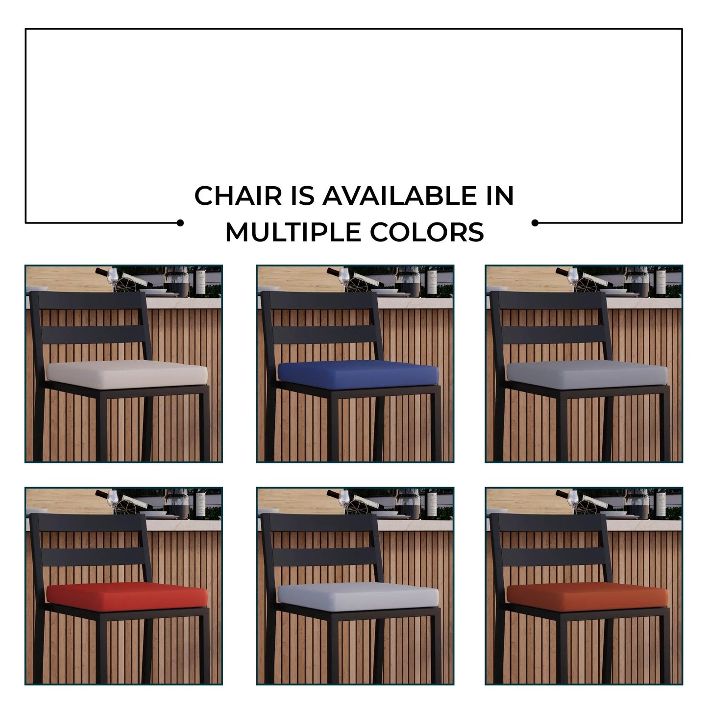 Chelsea 7-Piece Patio Bar Set: Aluminum Fire Pit Table with Tank Holder & 6 Barstools with Cushions - Elax Furniture