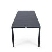 Chelsea 9-Piece Modern Outdoor Dining Set in Black Aluminum with Removable Cushions - Elax Furniture