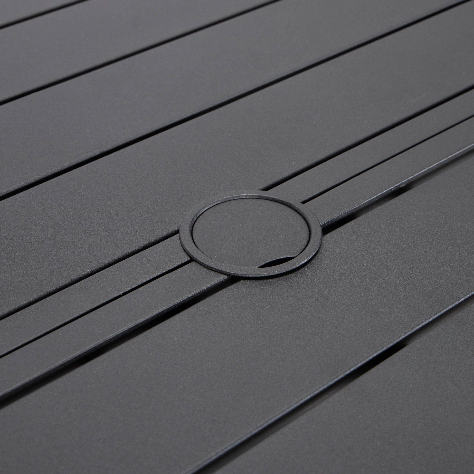 Chelsea 7-Piece Patio Dining Set with 60" Round Aluminum Dining Table and 6 Dining Armchair - Elax Furniture