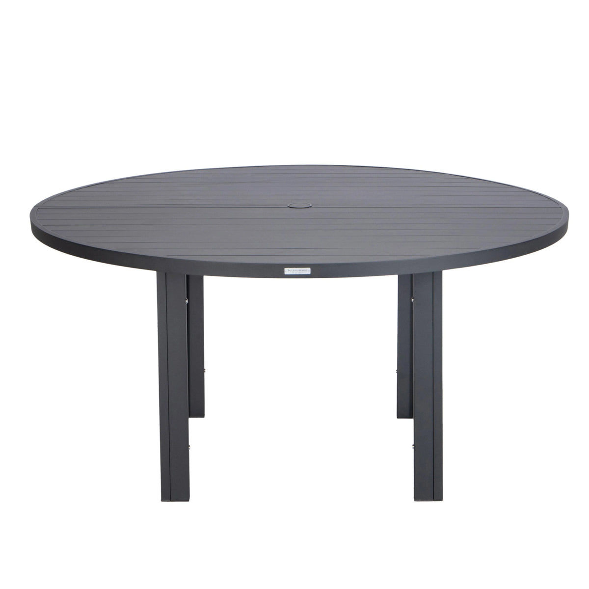 Chelsea 7-Piece Patio Dining Set with 60" Round Aluminum Dining Table and 6 Dining Armchair - Elax Furniture