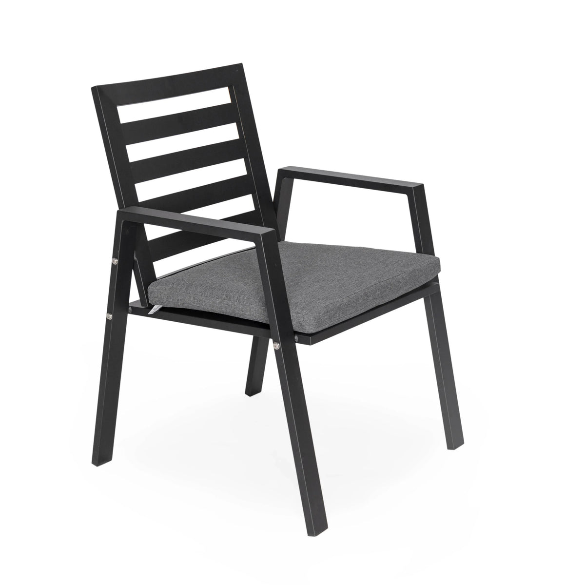 Chelsea 5-Piece Patio Dining Set with 48" Round Aluminum Dining Table and 4 Dining Armchair - Elax Furniture