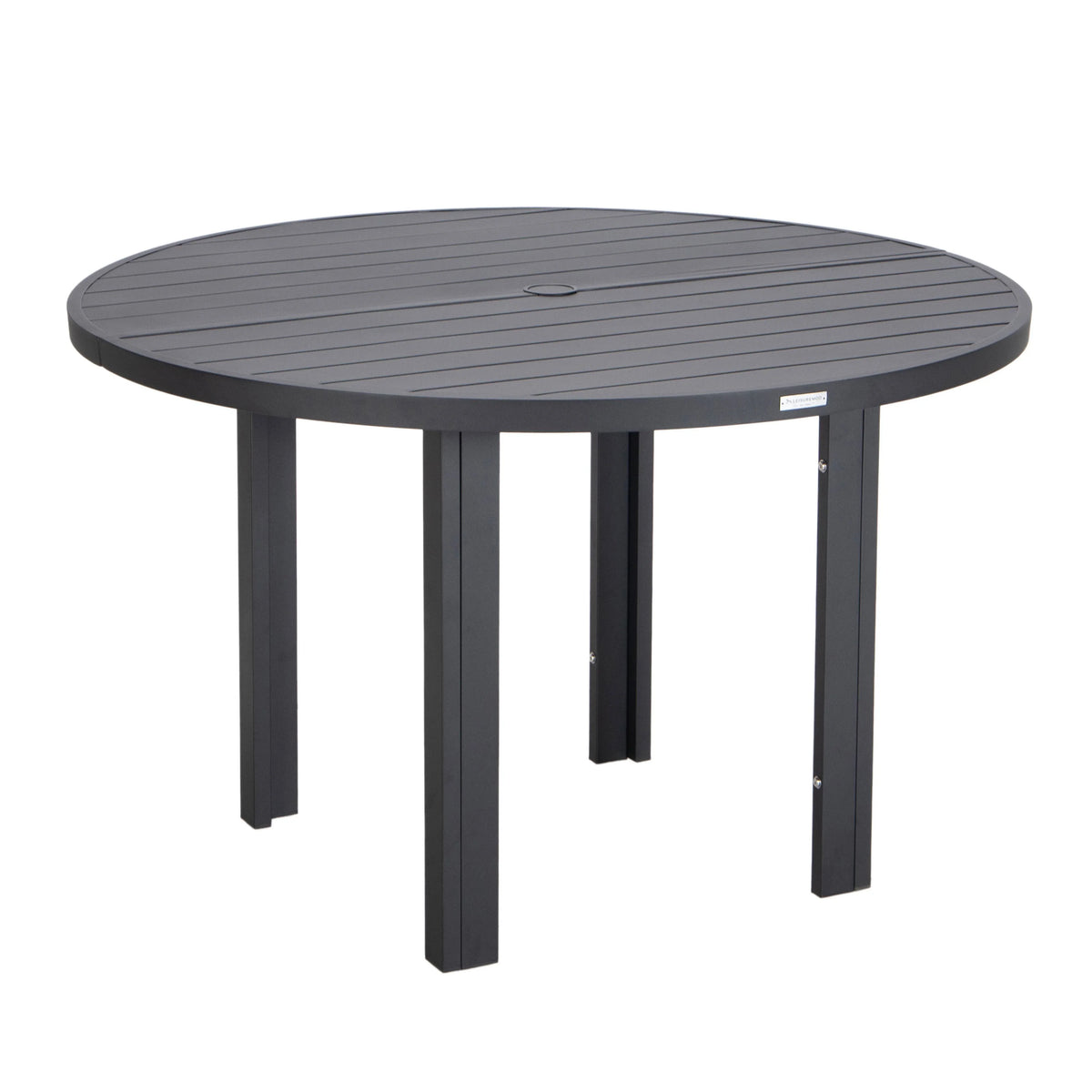 Chelsea 5-Piece Patio Dining Set with 48" Round Aluminum Dining Table and 4 Dining Armchair - Elax Furniture