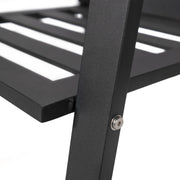 Chelsea 9-Piece Modern Outdoor Dining Set in Black Aluminum with Removable Cushions - Elax Furniture