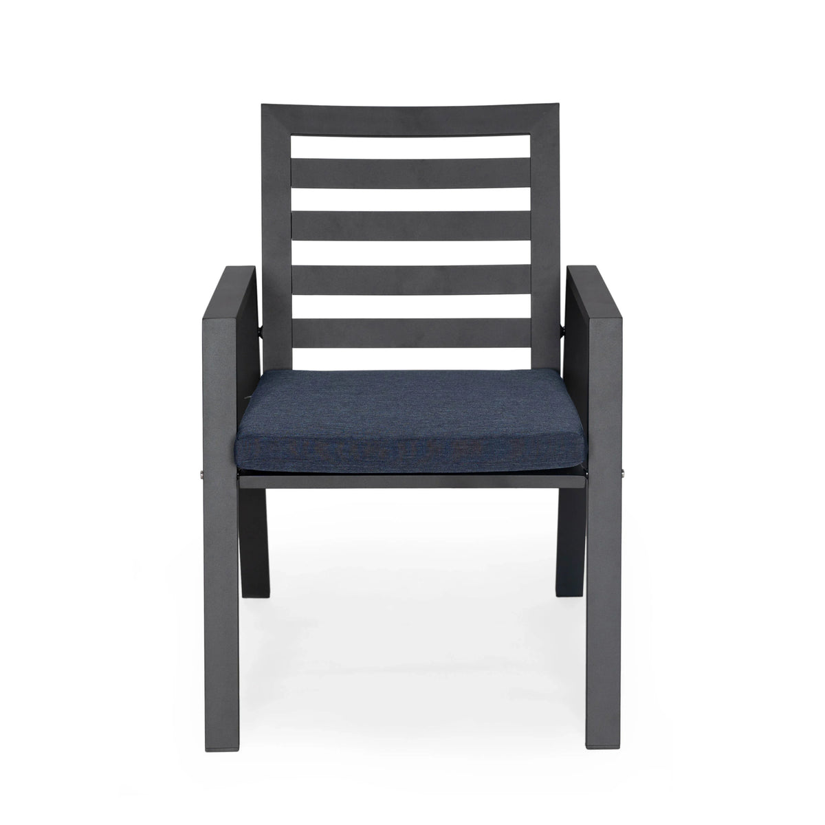 Chelsea 7-Piece Patio Dining Set 78-118" Wide Rectangular Extendable Aluminum Dining Table and 6 Dining Armchair - Elax Furniture