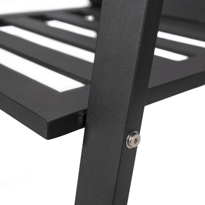 Chelsea 7-Piece Patio Dining Set 78-118" Wide Rectangular Extendable Aluminum Dining Table and 6 Dining Armchair - Elax Furniture