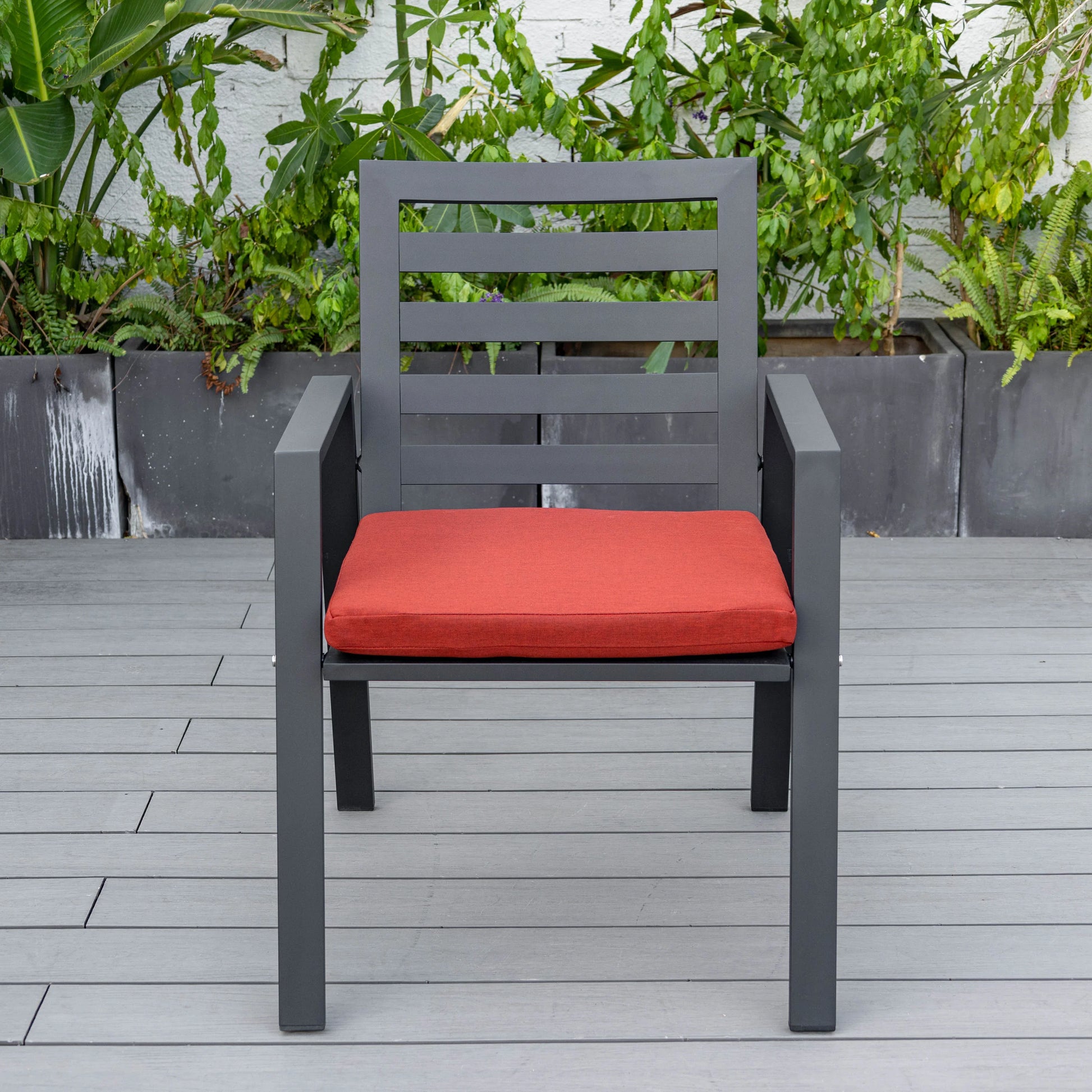 Chelsea 7-Piece Patio Dining Set 78-118" Wide Rectangular Extendable Aluminum Dining Table and 6 Dining Armchair - Elax Furniture