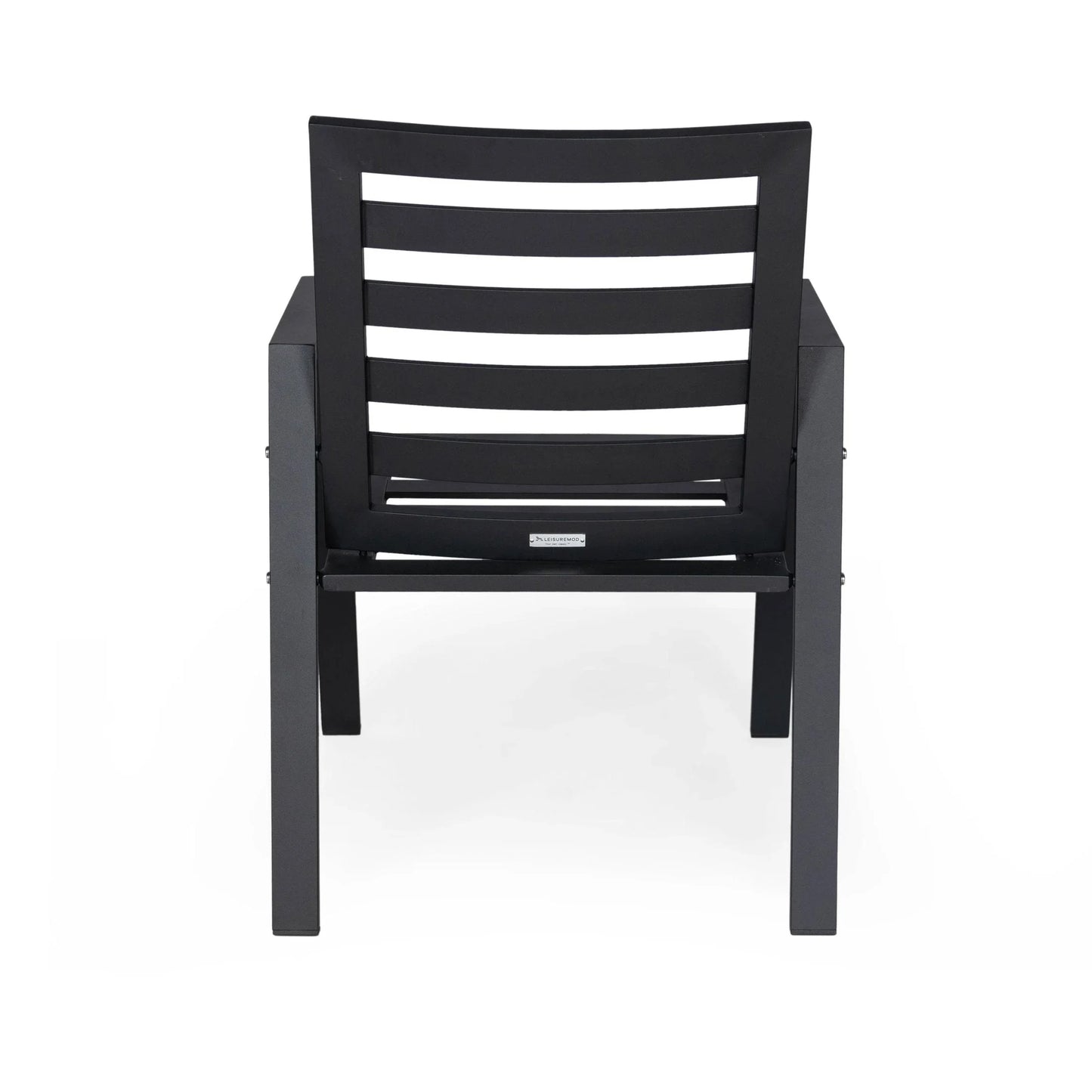 Chelsea Modern Patio Dining Armchair in Aluminum with Removable Cushions Set of 2 - Elax Furniture