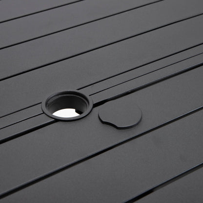 Chelsea 5-Piece Patio Dining Set with 48" Round Aluminum Dining Table and 4 Dining Armchair - Elax Furniture