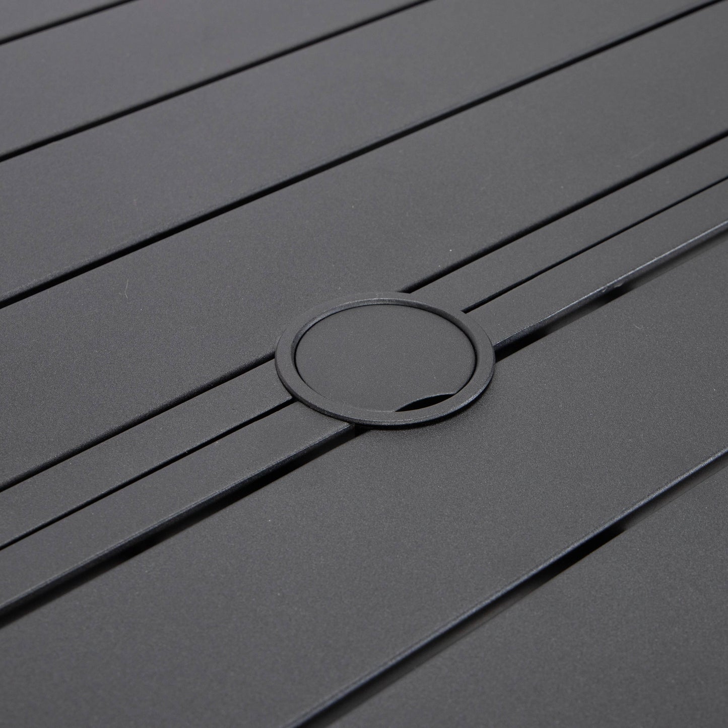 Chelsea 7-Piece Patio Dining Set with 60" Round Aluminum Dining Table and 6 Dining Armchair - Elax Furniture