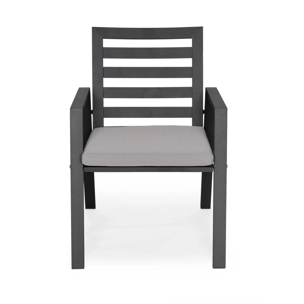 Chelsea 7-Piece Patio Dining Set 78-118" Wide Rectangular Extendable Aluminum Dining Table and 6 Dining Armchair - Elax Furniture