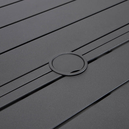 Chelsea 5-Piece Patio Dining Set with 48" Round Aluminum Dining Table and 4 Dining Armchair - Elax Furniture