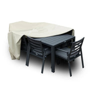 Mid-Century Modern Chelsea Rectangular Outdoor Furniture Rain Cover for 63" and 87" Patio Dining Set - Elax Furniture