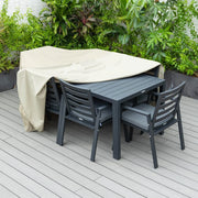 Mid-Century Modern Chelsea Rectangular Outdoor Furniture Rain Cover for 63" and 87" Patio Dining Set - Elax Furniture