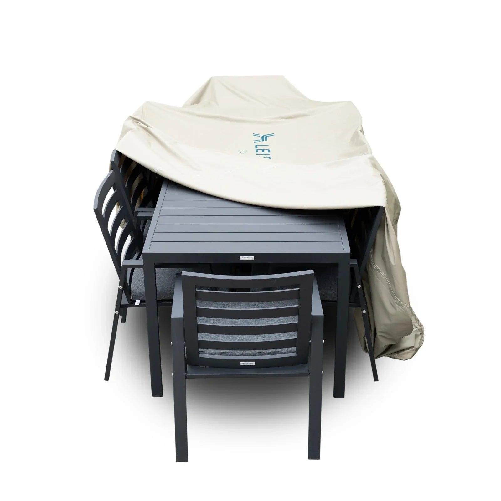 Mid-Century Modern Chelsea Rectangular Outdoor Furniture Rain Cover for 63" and 87" Patio Dining Set - Elax Furniture