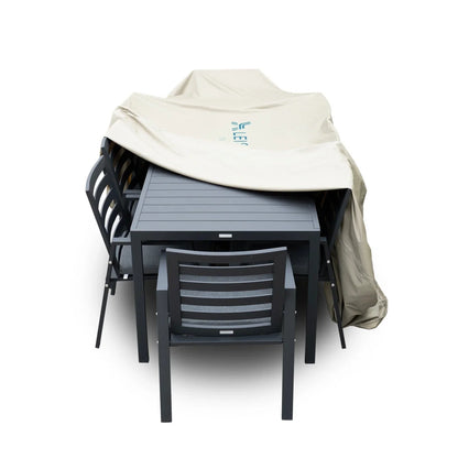 Mid-Century Modern Chelsea Rectangular Outdoor Furniture Rain Cover for 63" and 87" Patio Dining Set - Elax Furniture