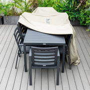 Mid-Century Modern Chelsea Rectangular Outdoor Furniture Rain Cover for 63" and 87" Patio Dining Set - Elax Furniture