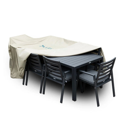Mid-Century Modern Chelsea Rectangular Outdoor Furniture Rain Cover for 63" and 87" Patio Dining Set - Elax Furniture