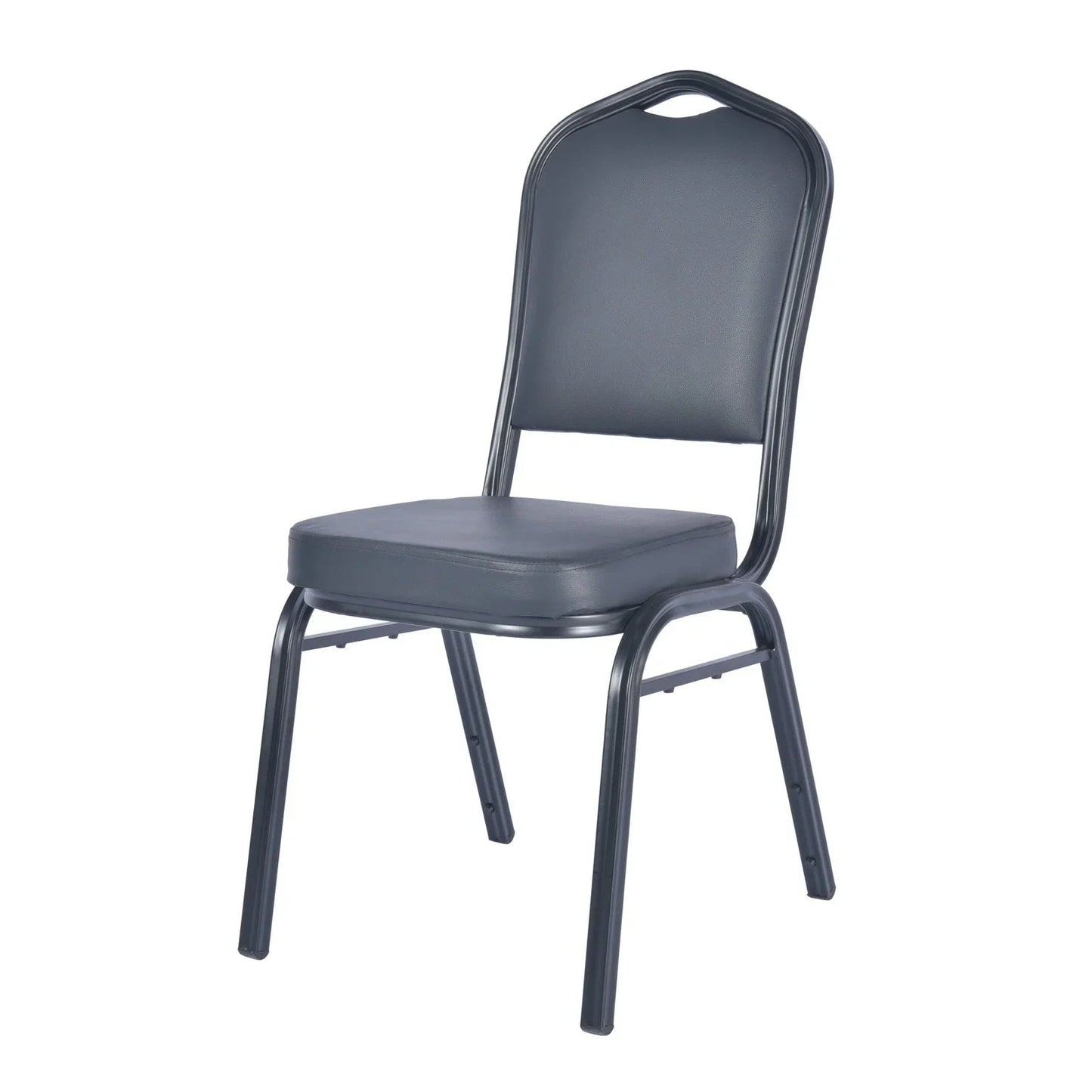 Cove Modern Stackable Banquet Chair with Black Powder Coated Steel Frame - Elax Furniture