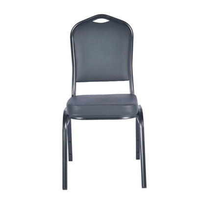 Cove Modern Stackable Banquet Chair with Black Powder Coated Steel Frame - Elax Furniture