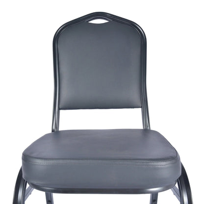 Cove Modern Stackable Banquet Chair with Black Powder Coated Steel Frame - Elax Furniture