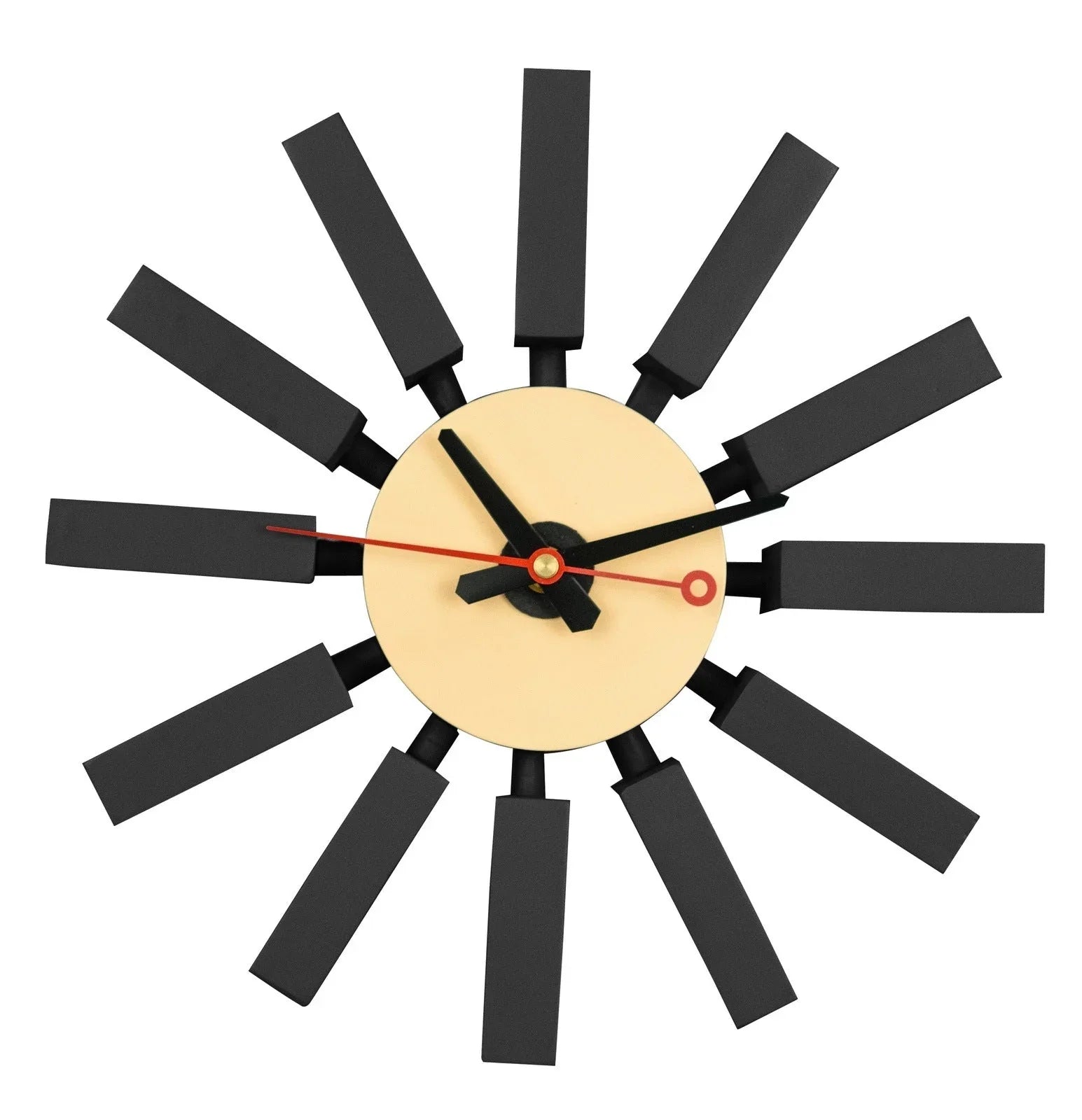 Vdara Modern Design Block Silent Non-Ticking Wall Clock - Elax Furniture