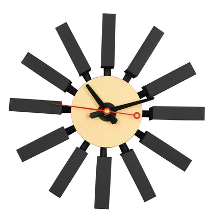 Vdara Modern Design Block Silent Non-Ticking Wall Clock - Elax Furniture