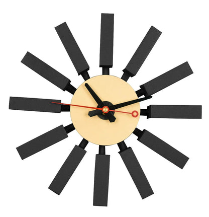 Vdara Modern Design Block Silent Non-Ticking Wall Clock - Elax Furniture