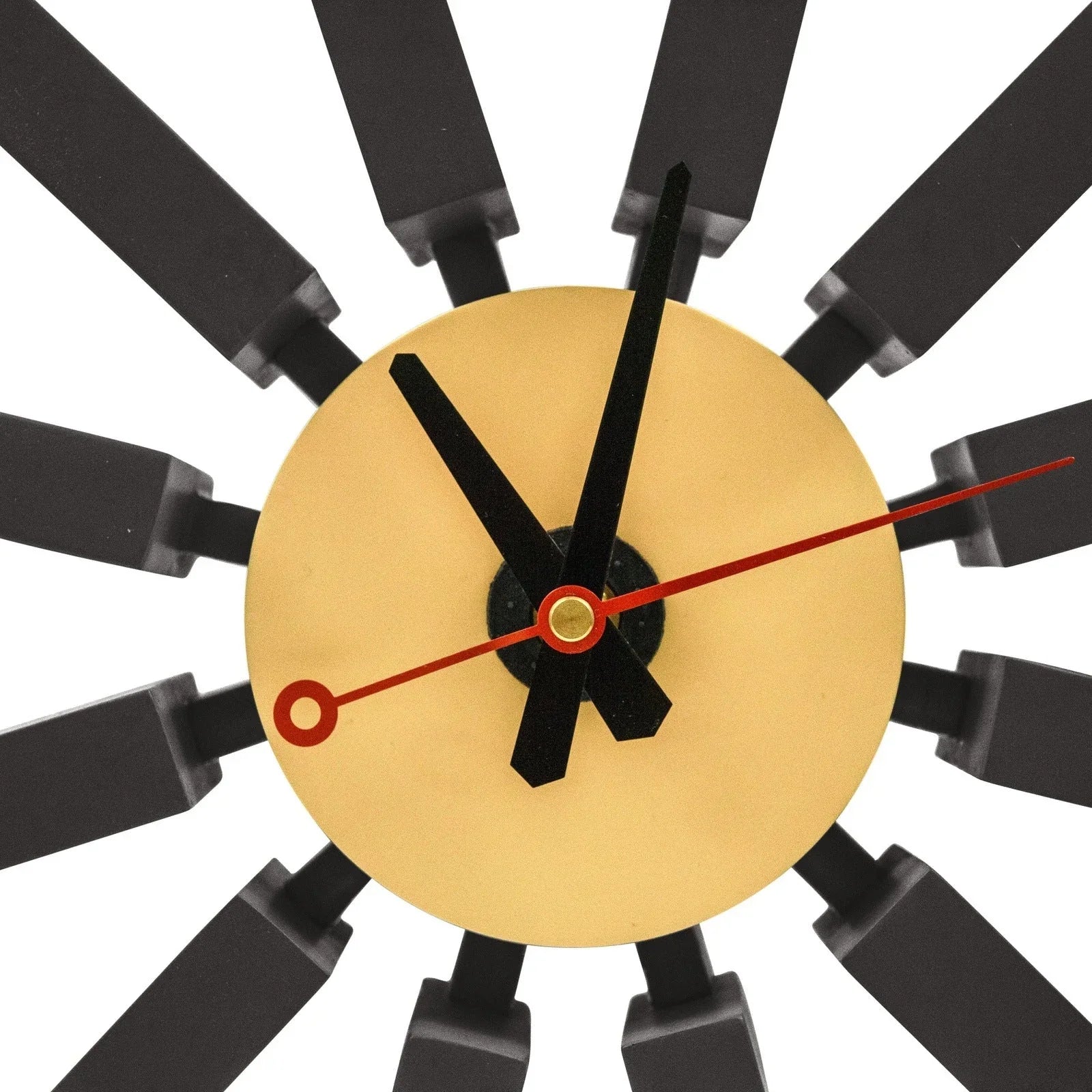 Vdara Modern Design Block Silent Non-Ticking Wall Clock - Elax Furniture