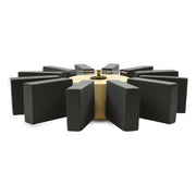 Vdara Modern Design Block Silent Non-Ticking Wall Clock - Elax Furniture
