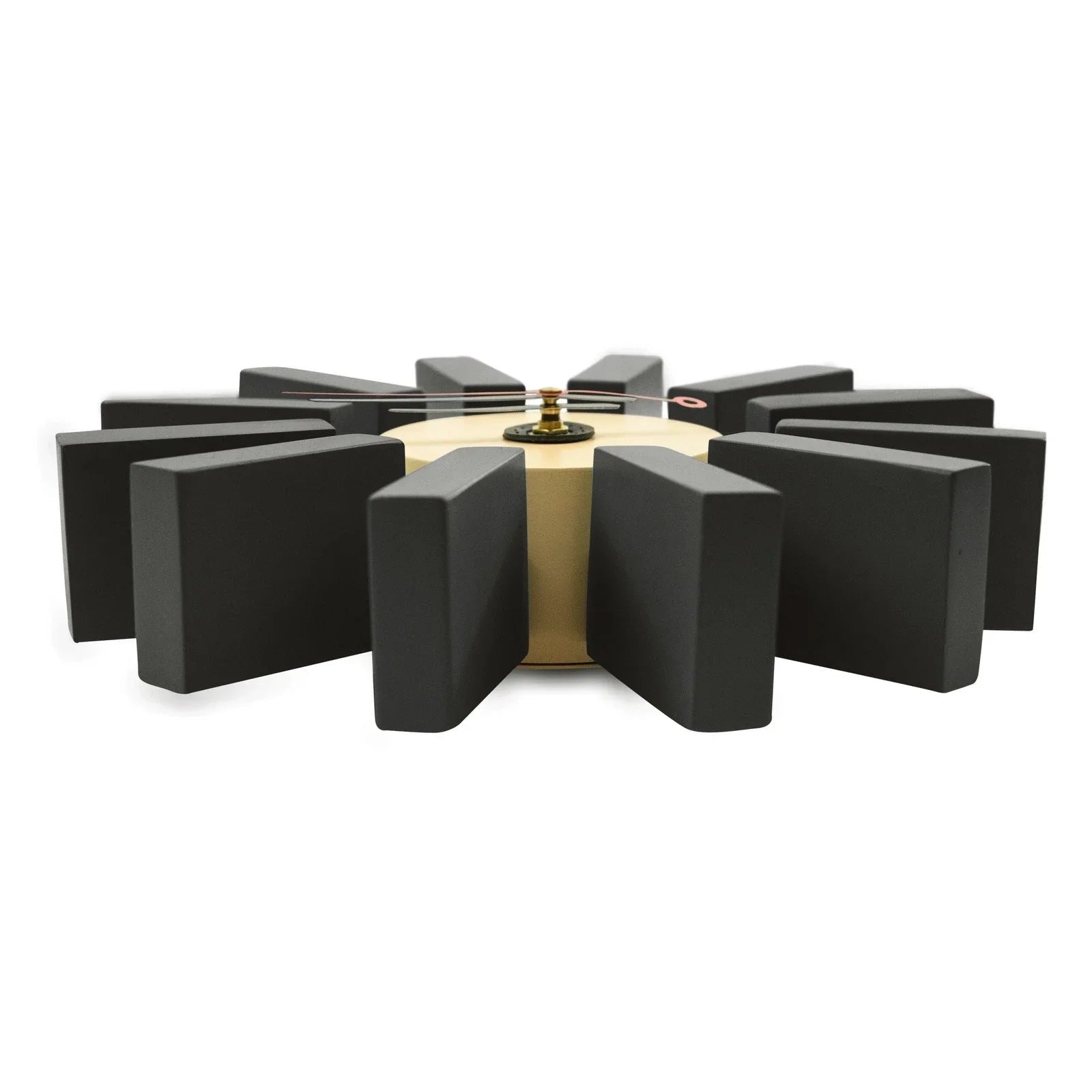 Vdara Modern Design Block Silent Non-Ticking Wall Clock - Elax Furniture