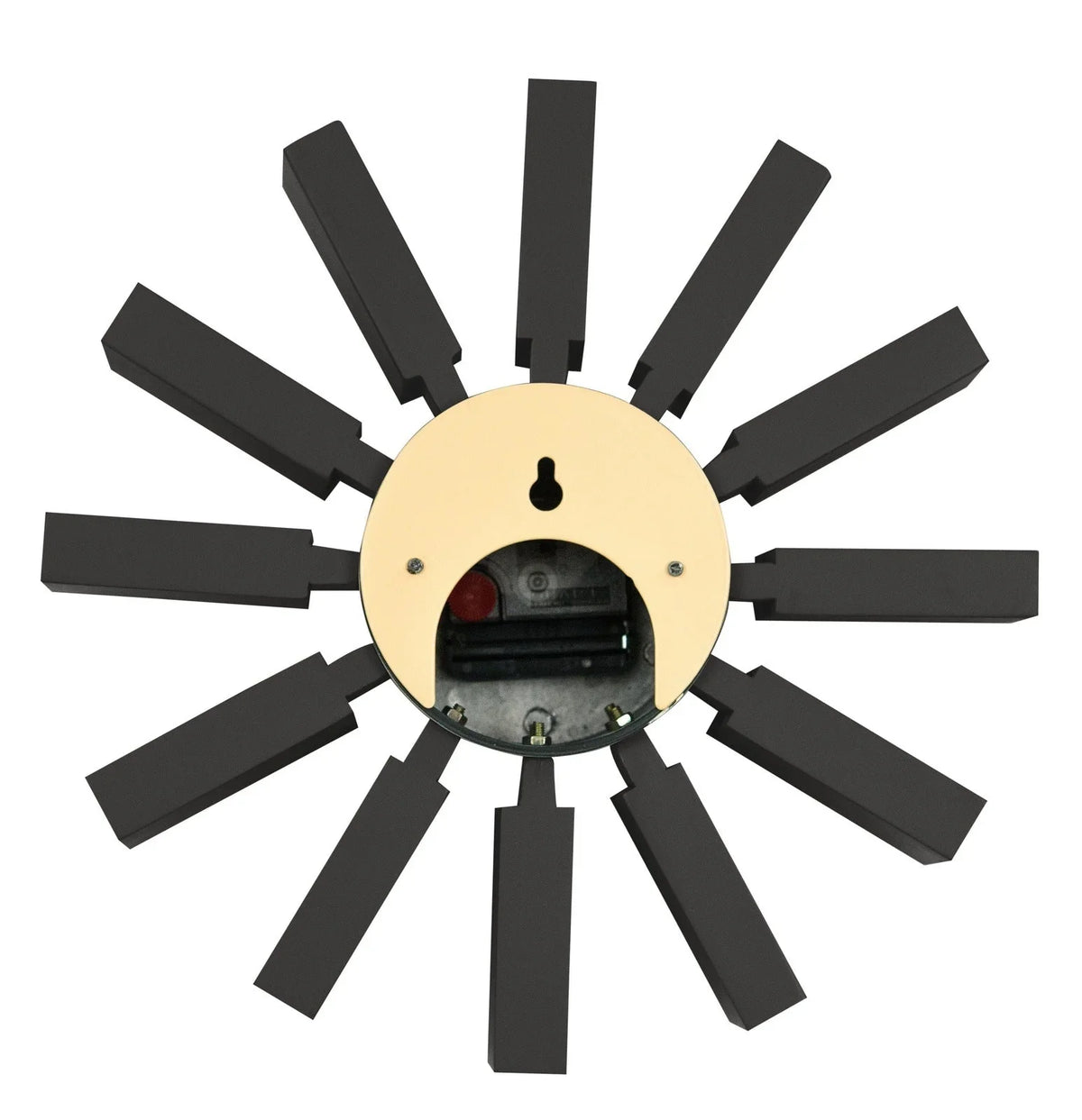 Vdara Modern Design Block Silent Non-Ticking Wall Clock - Elax Furniture