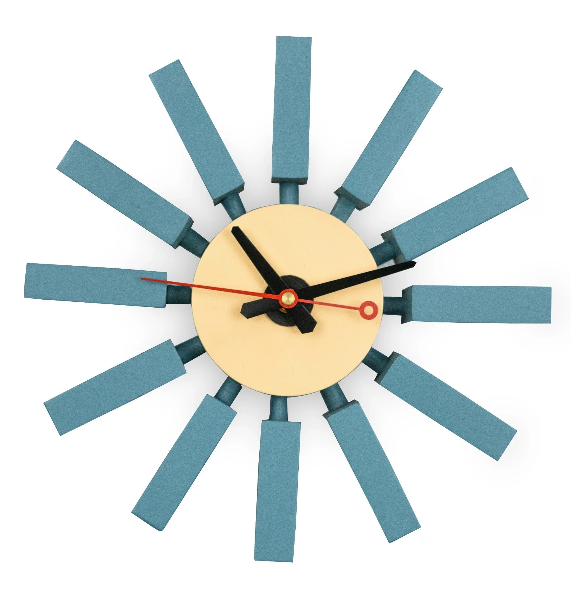 Vdara Modern Design Block Silent Non-Ticking Wall Clock - Elax Furniture