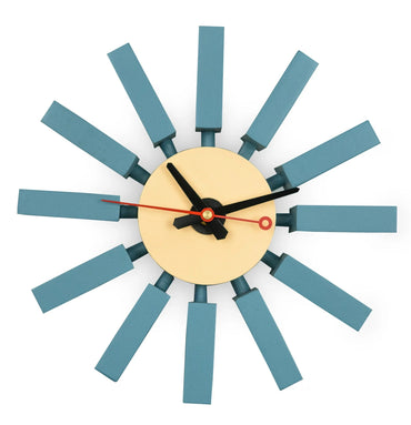 Vdara Modern Design Block Silent Non-Ticking Wall Clock - Elax Furniture