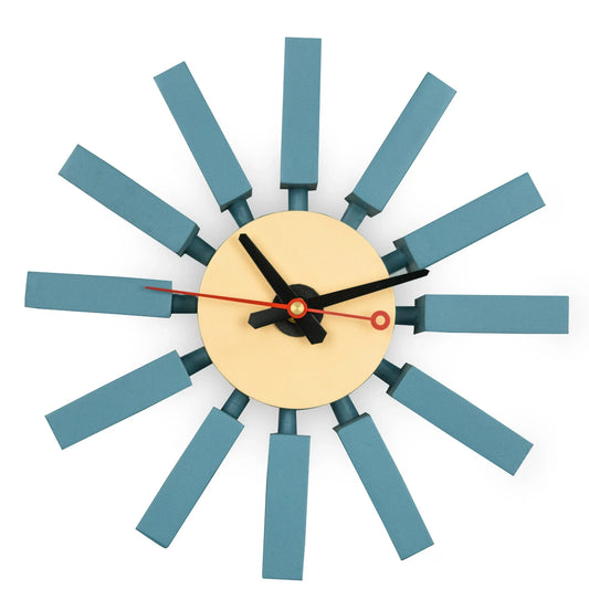 Vdara Modern Design Block Silent Non-Ticking Wall Clock - Elax Furniture