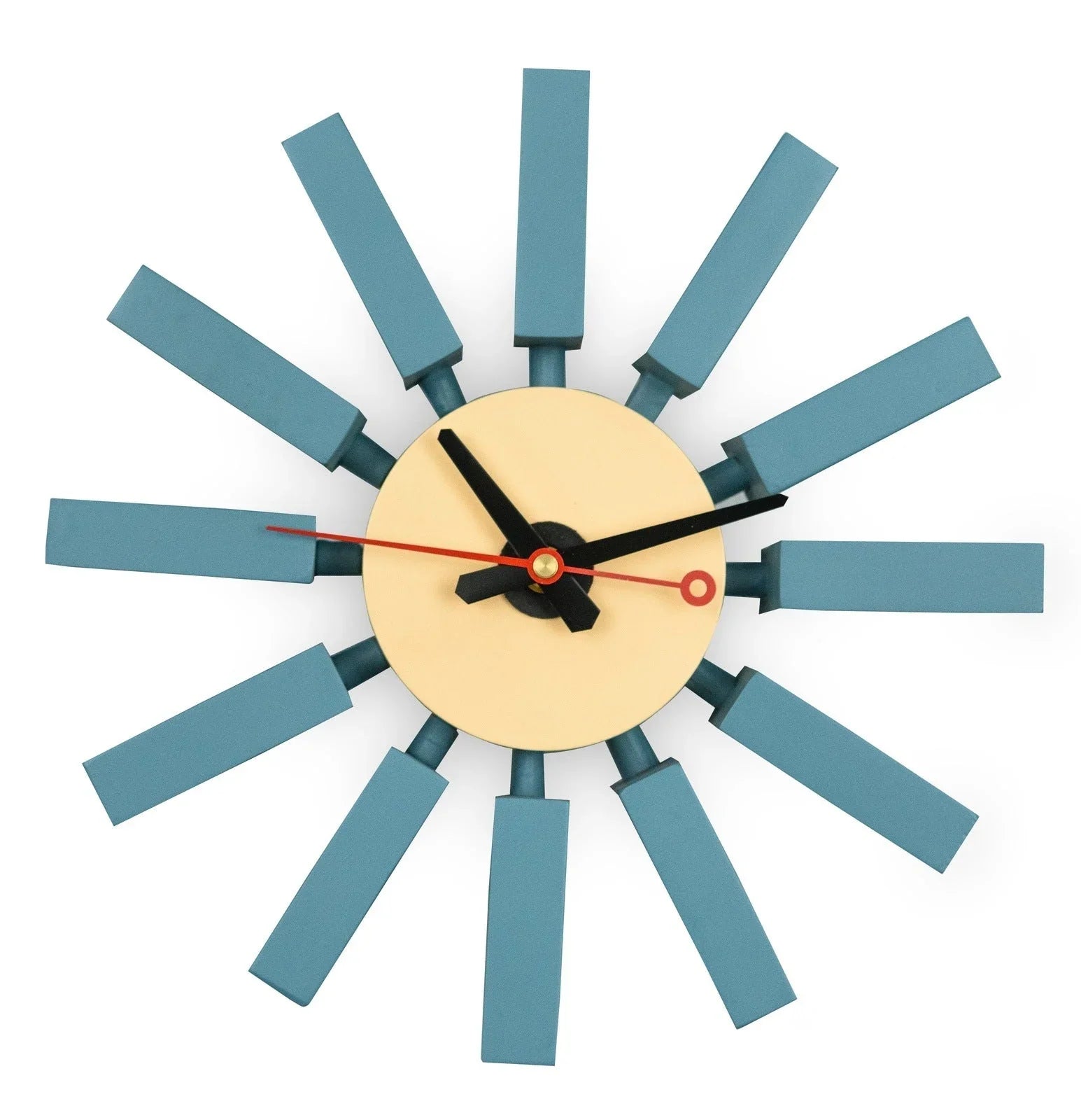 Vdara Modern Design Block Silent Non-Ticking Wall Clock - Elax Furniture