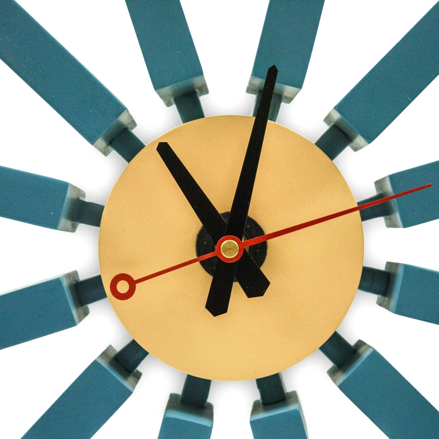 Vdara Modern Design Block Silent Non-Ticking Wall Clock - Elax Furniture