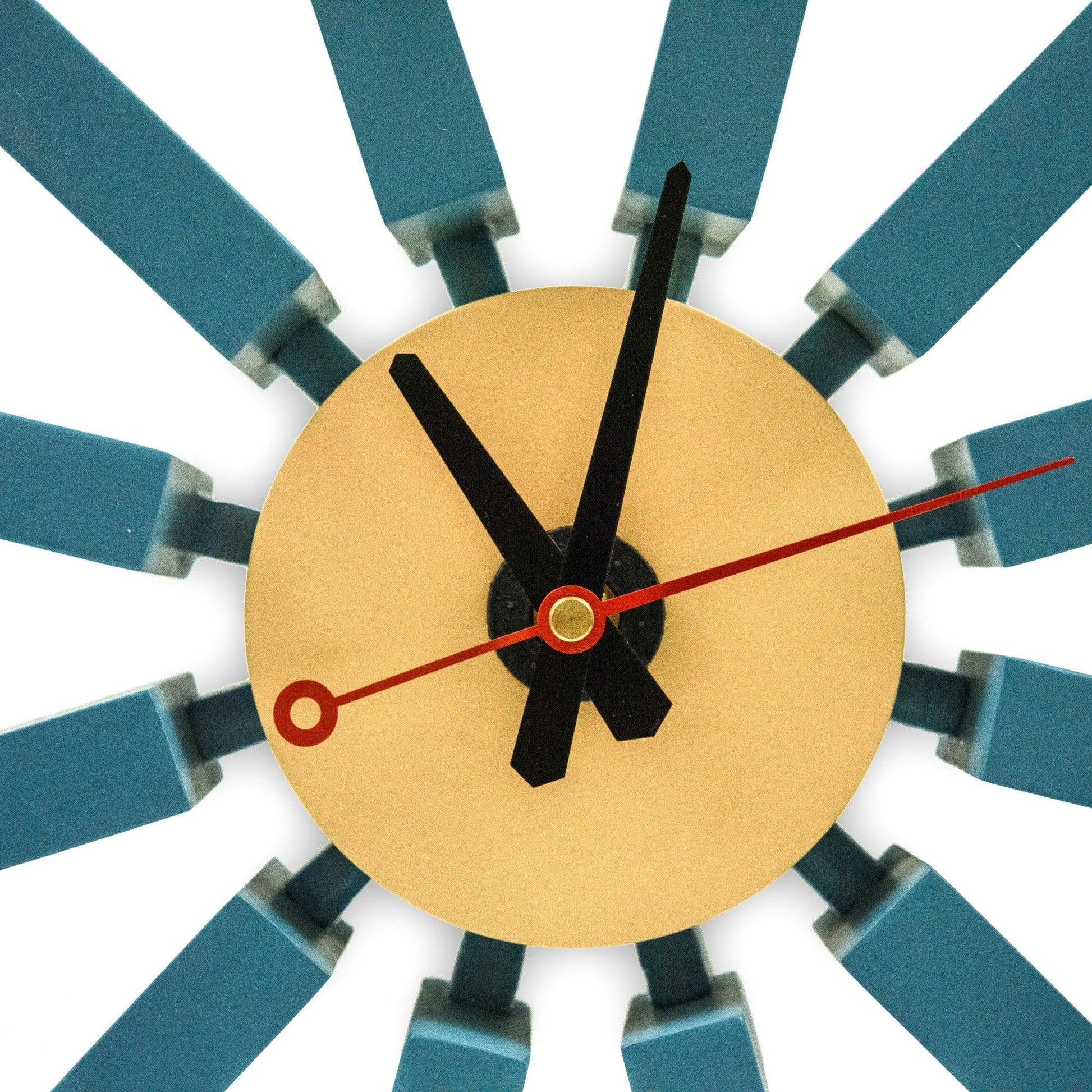 Vdara Modern Design Block Silent Non-Ticking Wall Clock - Elax Furniture