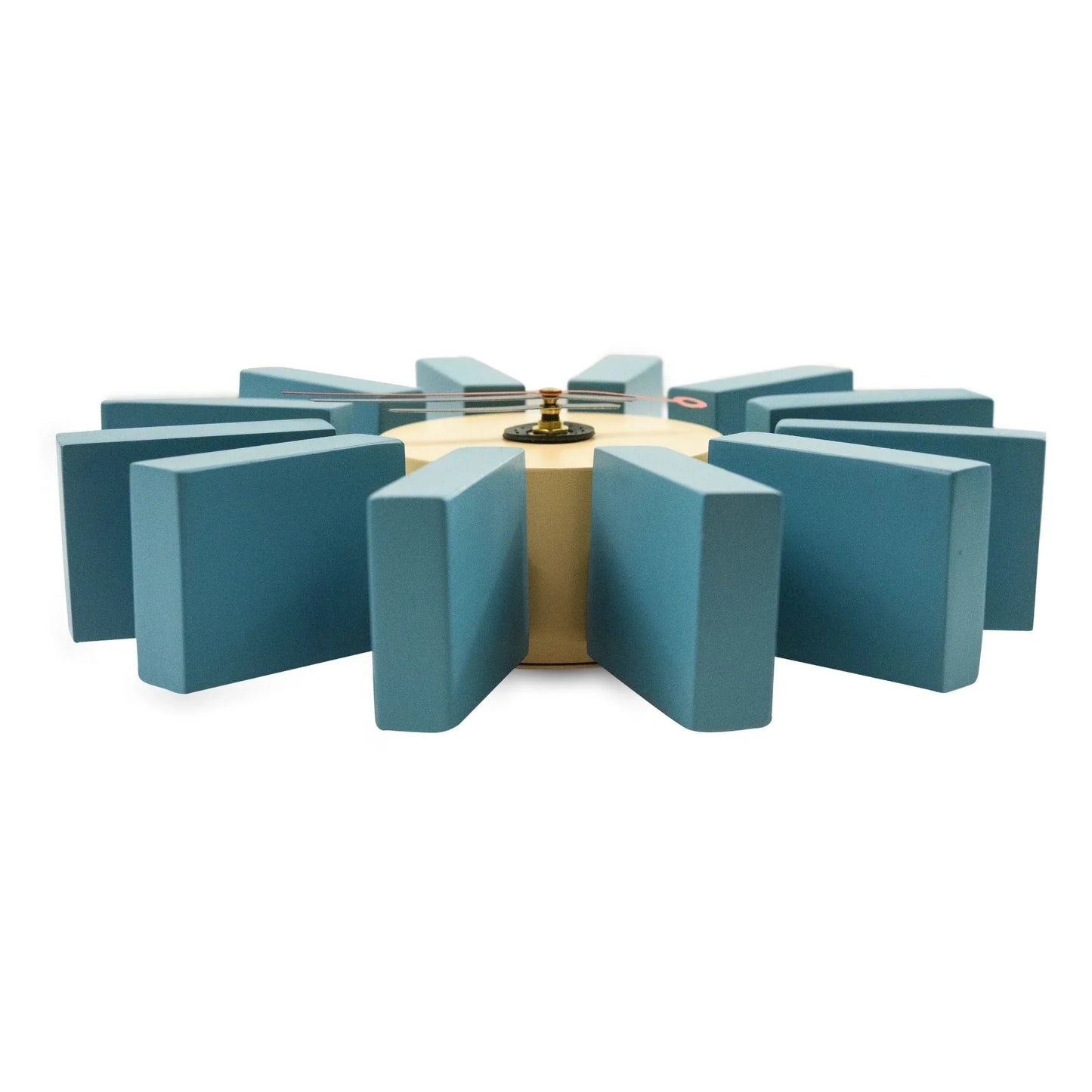 Vdara Modern Design Block Silent Non-Ticking Wall Clock - Elax Furniture