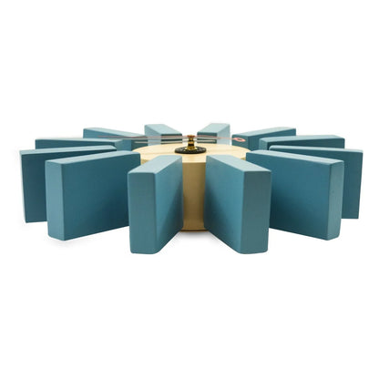 Vdara Modern Design Block Silent Non-Ticking Wall Clock - Elax Furniture