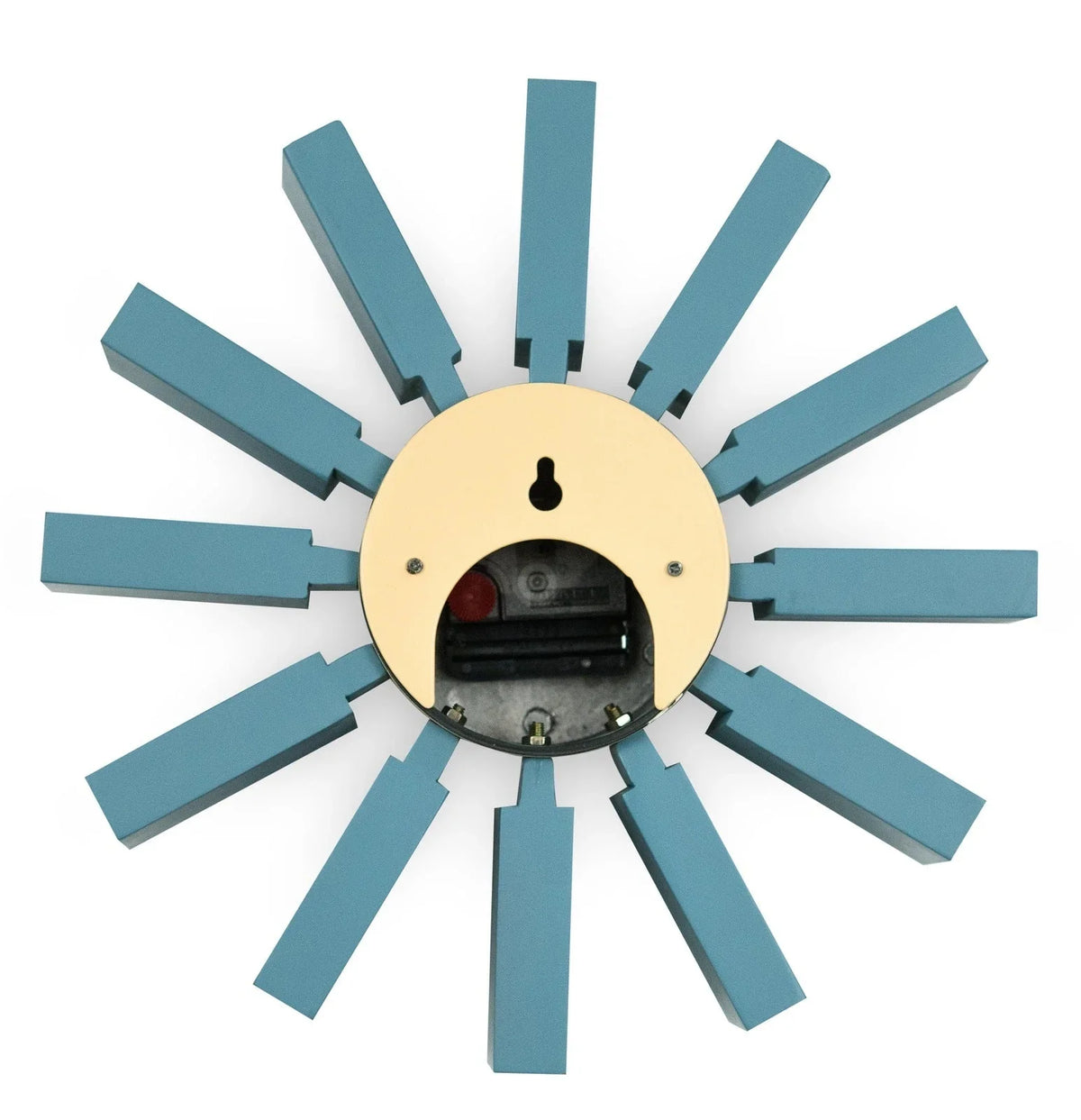 Vdara Modern Design Block Silent Non-Ticking Wall Clock - Elax Furniture