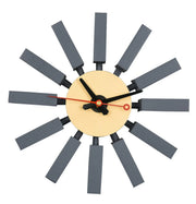 Vdara Modern Design Block Silent Non-Ticking Wall Clock - Elax Furniture