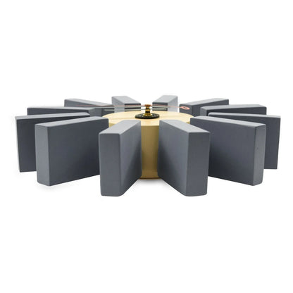 Vdara Modern Design Block Silent Non-Ticking Wall Clock - Elax Furniture