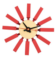 Vdara Modern Design Block Silent Non-Ticking Wall Clock - Elax Furniture