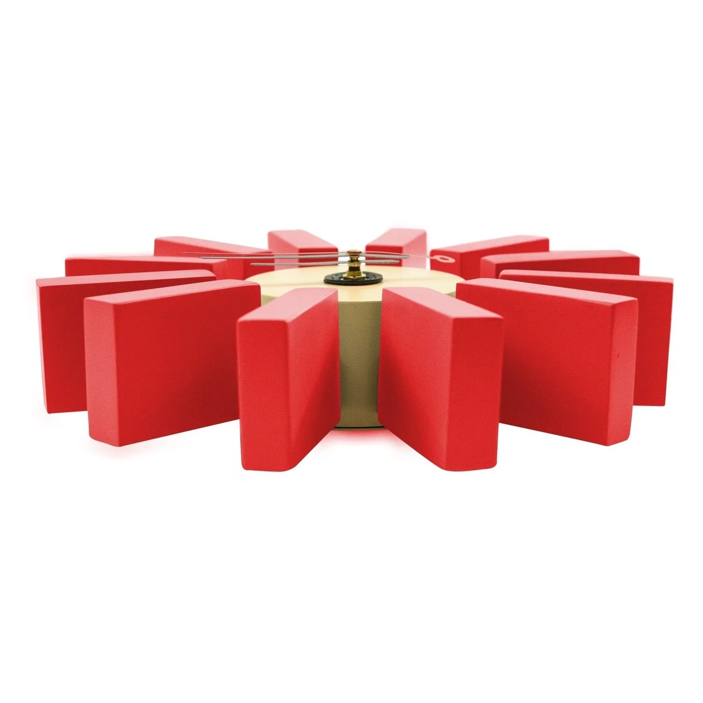 Vdara Modern Design Block Silent Non-Ticking Wall Clock - Elax Furniture