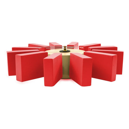 Vdara Modern Design Block Silent Non-Ticking Wall Clock - Elax Furniture