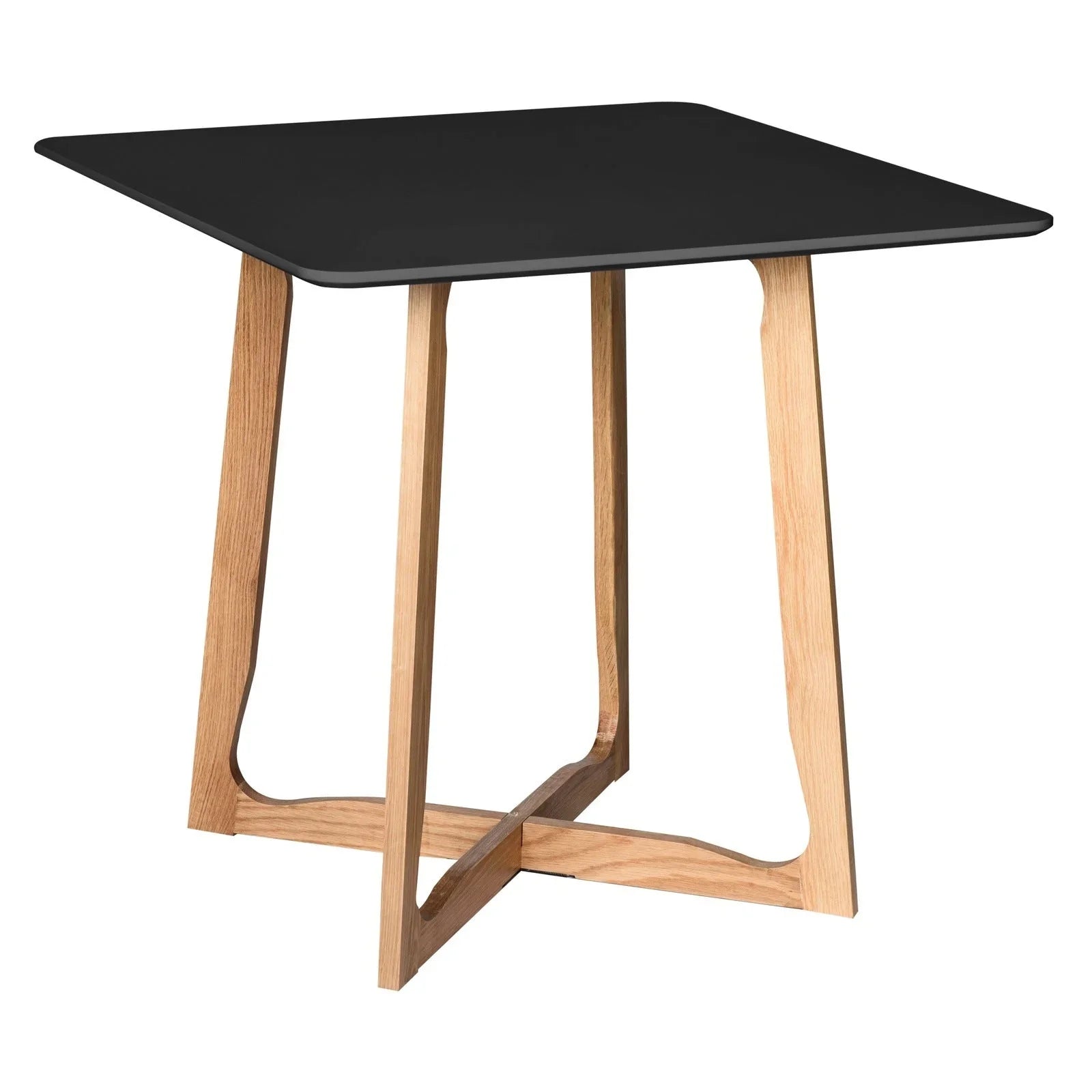 Cedar Square Dining Table with MDF Tabletop and X Shaped Oak Wood Base - Elax Furniture