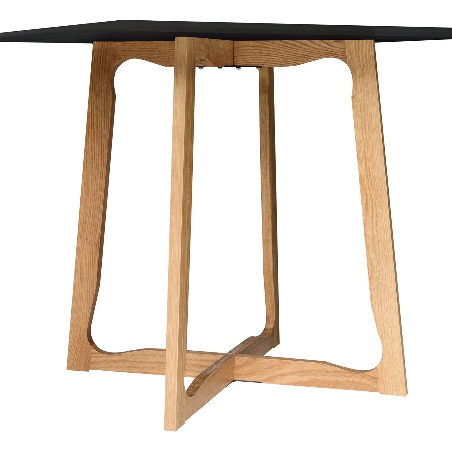 Cedar Square Dining Table with MDF Tabletop and X Shaped Oak Wood Base - Elax Furniture