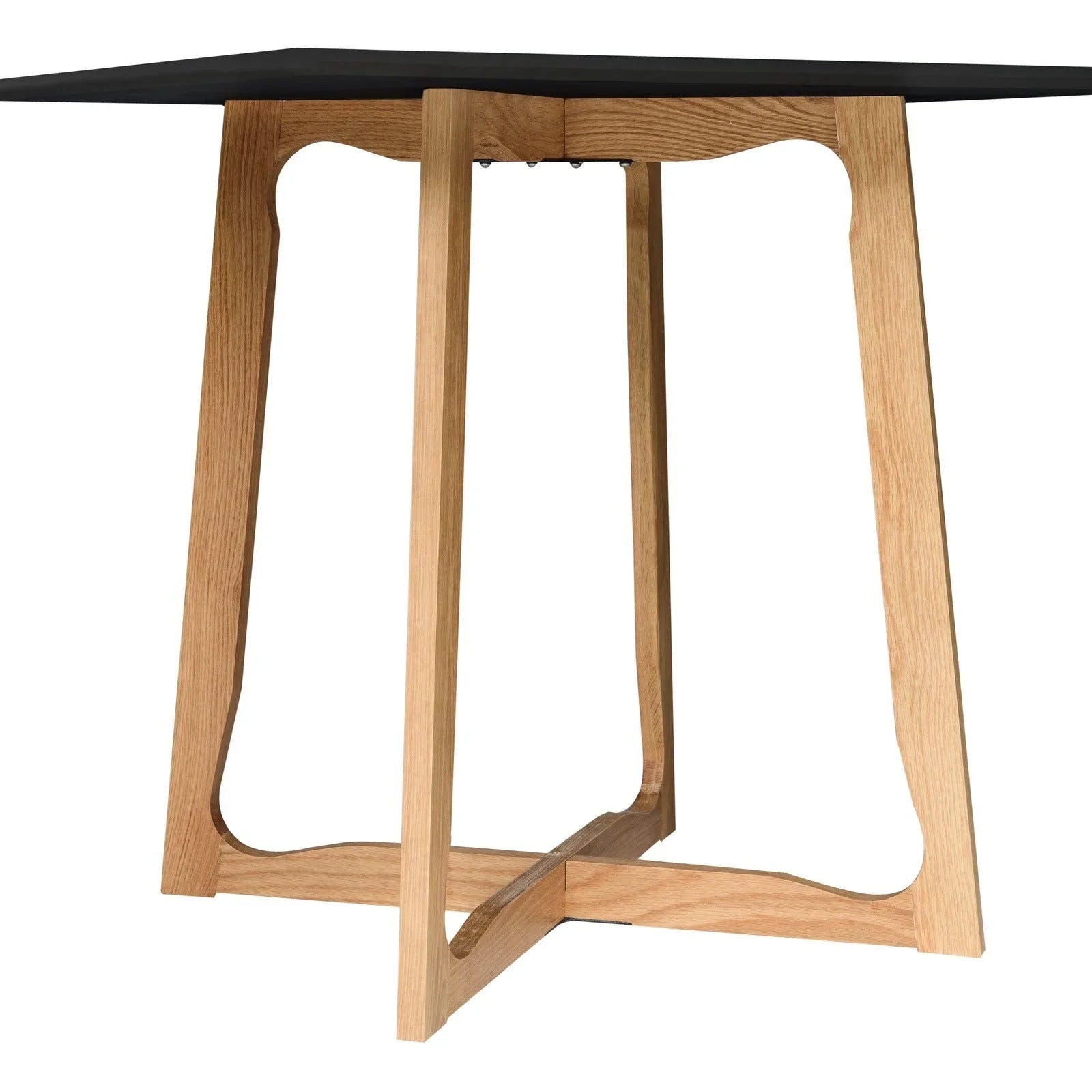 Cedar Square Dining Table with MDF Tabletop and X Shaped Oak Wood Base - Elax Furniture