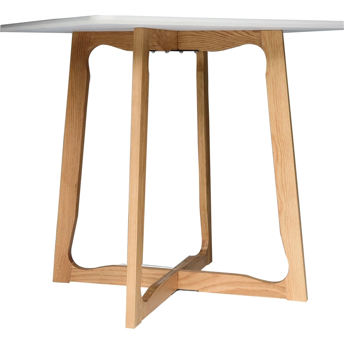 Cedar Square Dining Table with MDF Tabletop and X Shaped Oak Wood Base - Elax Furniture